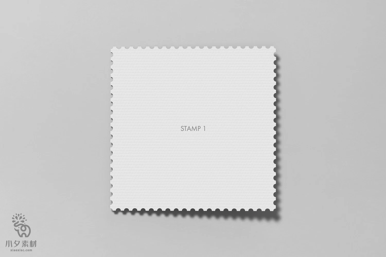 正方形邮票优惠券卡卷智能贴图样机模板PSD分层设计素材【001】